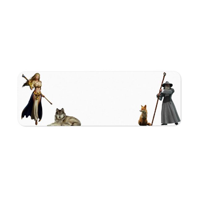 fox and wolf with figures v 2 label (Front)