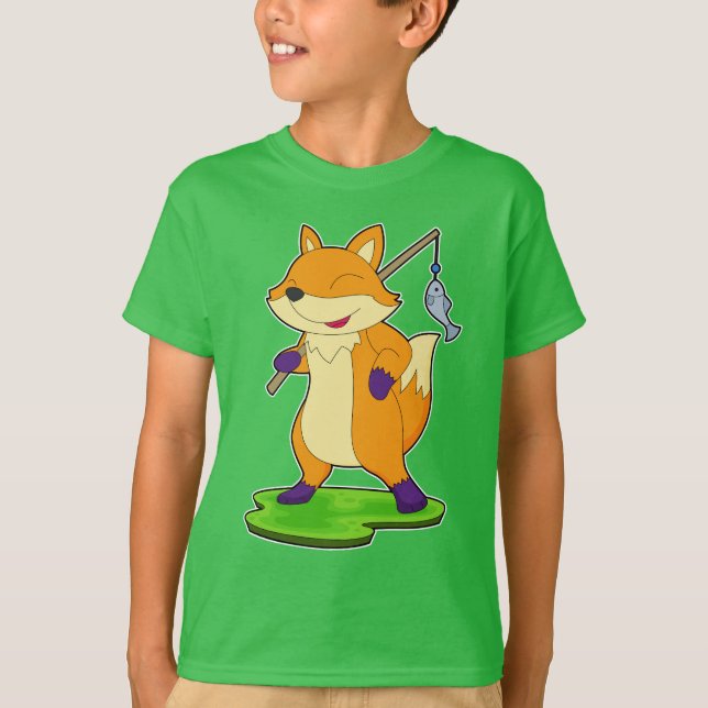 Fox Angler Fish Fishing T-Shirt (Front)