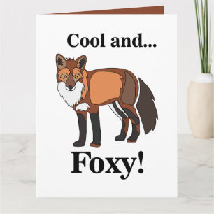 Fox Animal Wildlife Foxy Birthday Card
