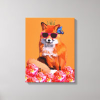 Fox Art Canvas Print