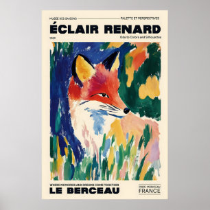 Fox Art Print Éclair Renard French Exhibition