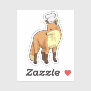 Fox as Cook with Chef hat