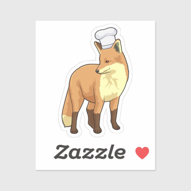 Fox as Cook with Chef hat (Sheet)