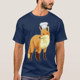 Fox as Cook with Chef hat T-Shirt