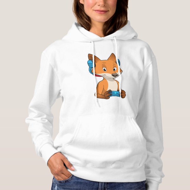 Fox as Gamer with Joystick Hoodie (Front)