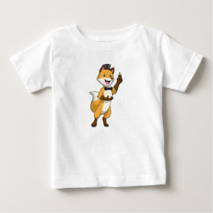 Fox as Groom with Wedding ring Baby T-Shirt