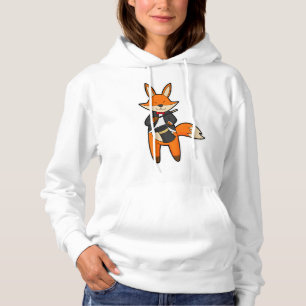 Fox as Magician with Magic wand & Hat Hoodie