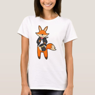 Fox as Magician with Magic wand & Hat T-Shirt