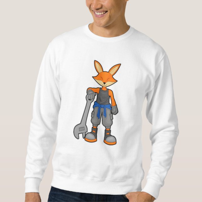 Fox as Mechanic with Spanner Sweatshirt (Front)