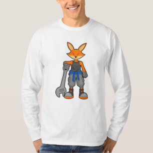 Fox as Mechanic with Spanner T-Shirt