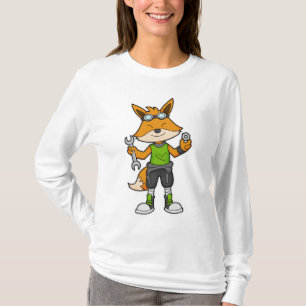 Fox as Mechanic with Wrench & Nut T-Shirt