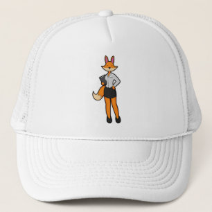 Fox as Secretary with Notepad Trucker Hat