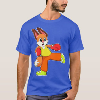 Fox at Martial arts Boxing with Boxing gloves T-Shirt