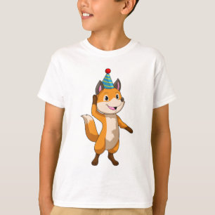 Fox at Party with Party hat T-Shirt
