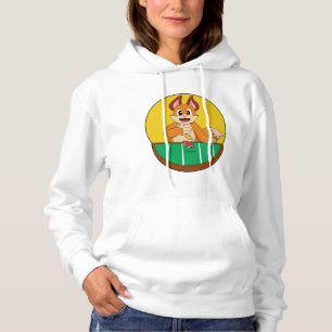 Fox at Poker with Poker chips Hoodie