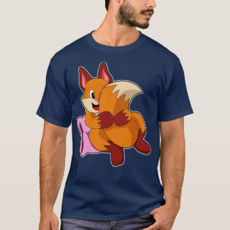 Fox at Sleeping with Pillow T-Shirt