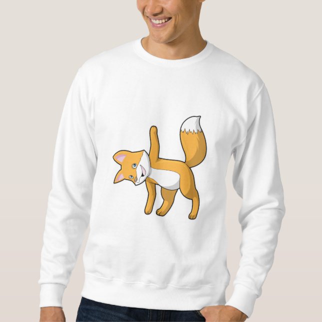Fox at Yoga Stretching Sweatshirt (Front)