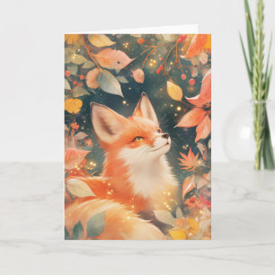Fox Autumn Embrace Card
