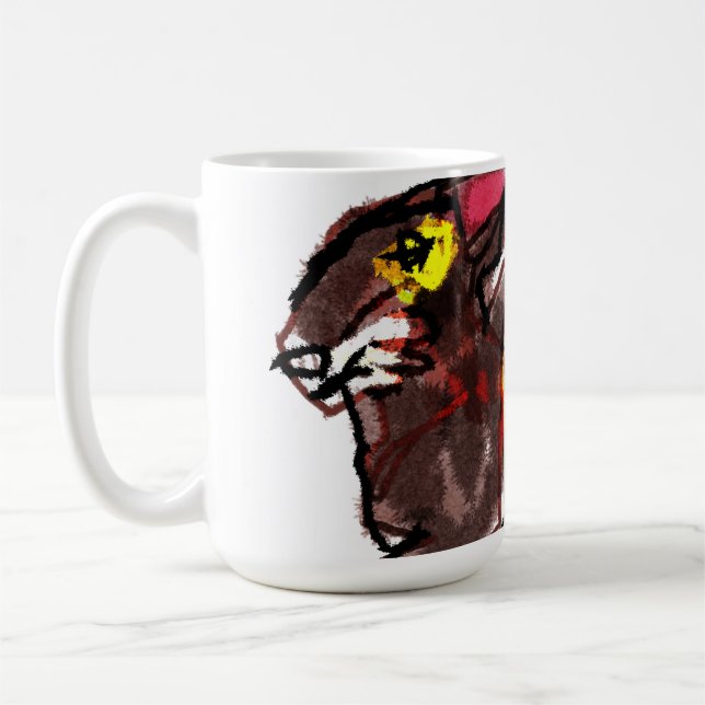 Fox autumn plan coffee mug (Left)