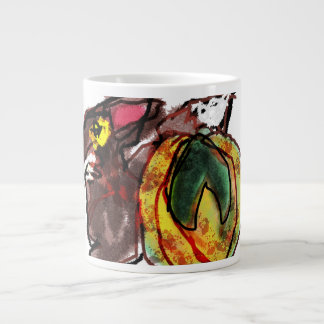 Fox autumn plan large coffee mug