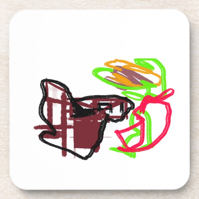 Fox Autumn run Coaster (Front)