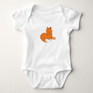 Fox Baby Jersey Bodysuit, White Bodysuit