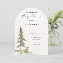 Fox Baby Shower Invitation