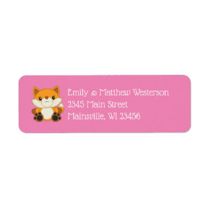 Fox Baby Shower Pink