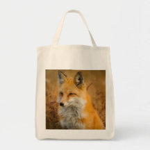 fox bag, fox tote, fox shopper, wildlife gifts