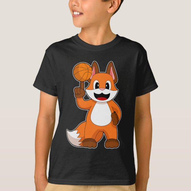 Fox Basketball player Basketball Sports T-Shirt (Front)