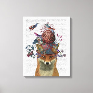Fox Birdkeeper with Artichoke Canvas Print