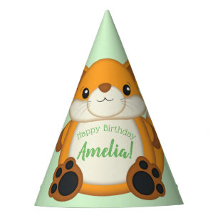 Fox Birthday Party Green Hat