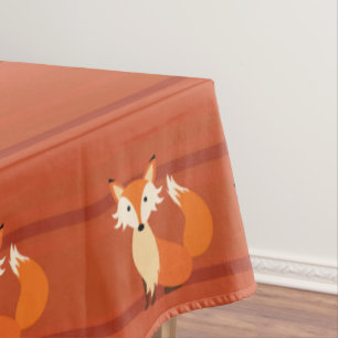 Fox Birthday Party Tablecloth