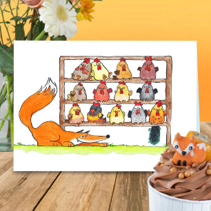 FOX BIRTHDAY SURPRISE carte de voeux