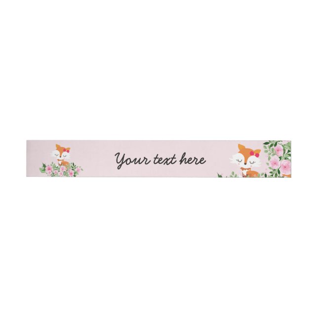 fox boho floral, envelopper autour des Étiquettes  (Individual)