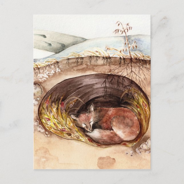 Fox Borrow Postcard (Front)