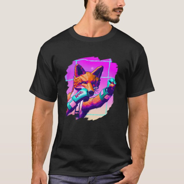 Fox Boxing Cool  Fox Boxing Boxer T-Shirt (Front)