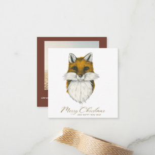 Fox Budget Christmas Photo Card