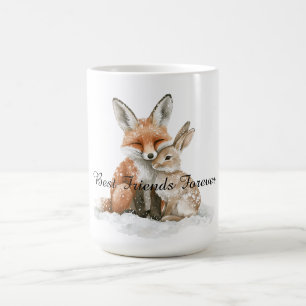 Fox Bunny Rabbit Best Friends Forever Coffee Mug