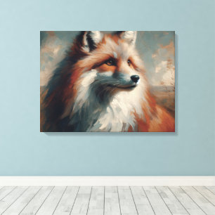 fox canvas print