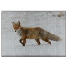 fox chopping board, fox kitchen board, fox gift