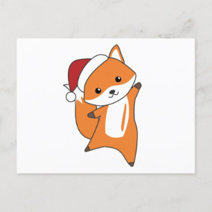Fox Christmas Snow Winter Animals Foxes Postcard