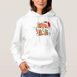 Fox Christmas Winter Animals Holiday Foxes Hoodie