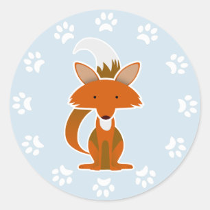 Fox Classic Round Sticker