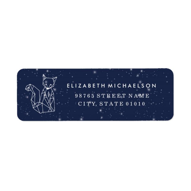 Fox Constellations Return Address Label (Front)