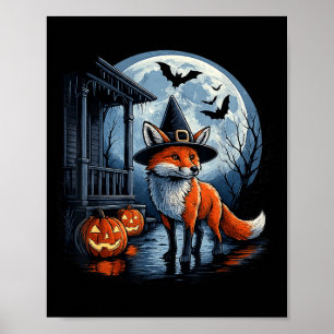 Fox Costume Vintage Halloween Tees For Men Women K Poster