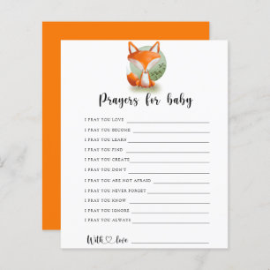 Fox cub Party game   prayers for baby