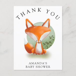 Fox cub - Thank you Postcard
