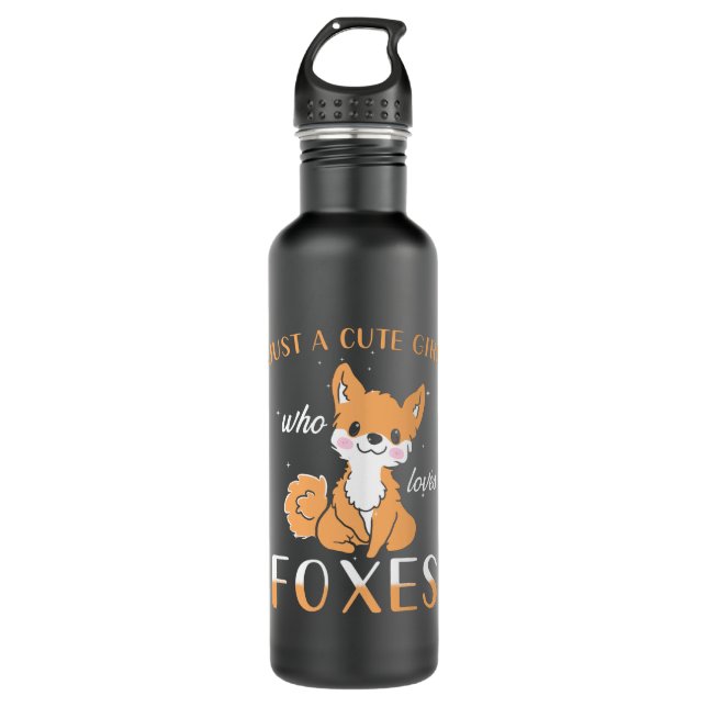Fox Cute 710 Ml Water Bottle (Front)