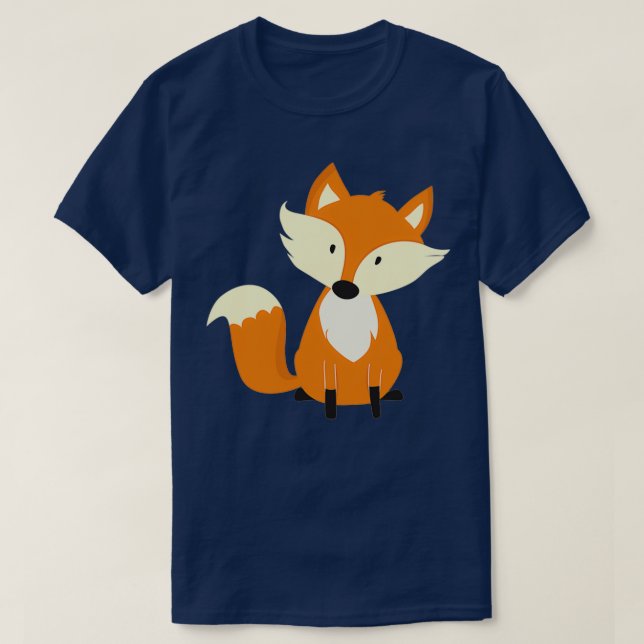 Fox Cute Design Animal Patte T-Shirt (Design Front)